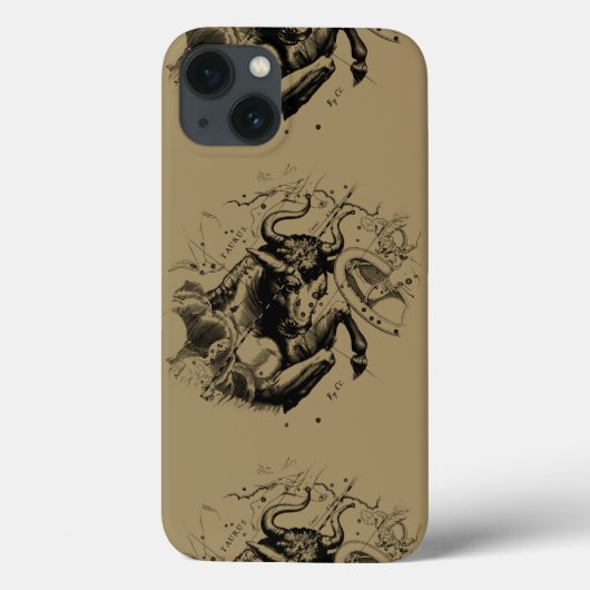 Taurus Constellation Map door Hevelius circa 1690 Case-Mate iPhone Case (Achterkant)