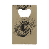 Taurus Constellation Map door Hevelius circa 1690 Creditkaart Flessenopener (Achterkant)