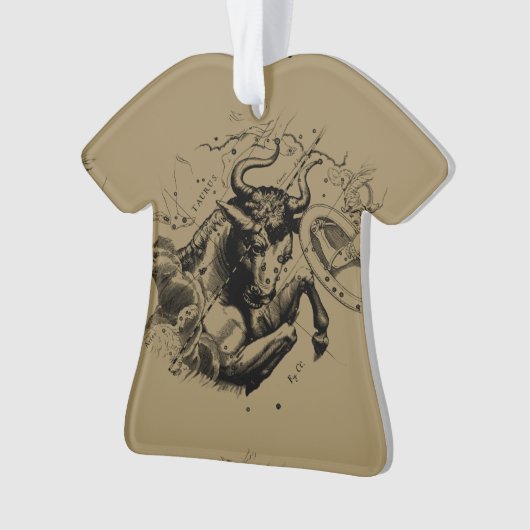 Taurus Constellation Map door Hevelius circa 1690 Ornament (voorkant)