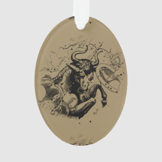 Taurus Constellation Map door Hevelius circa 1690 Ornament (achterkant)