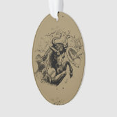 Taurus Constellation Map door Hevelius circa 1690 Ornament (voorkant)