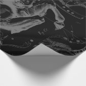 Taurus Constellation Map Hevelius 1690 op zwart Cadeaupapier (Hoek)