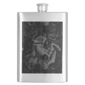 Taurus Constellation Map Hevelius 1690 op zwart Flacon (Voorkant)