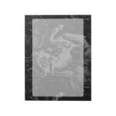 Taurus Constellation Map Hevelius 1690 op zwart Notitieblok (Linkerzijde)