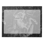 Taurus Constellation Map Hevelius 1690 op zwart Notitieblok (Voorkant)