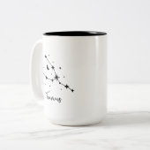 Taurus Constellation Two-Tone Coffee Mok (Voorkant links)