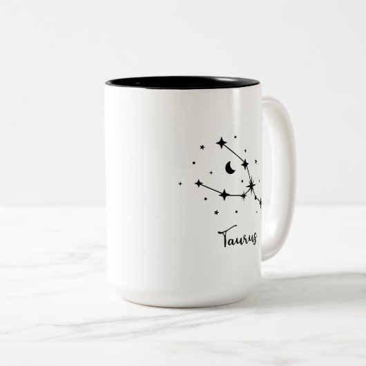 Taurus Constellation Two-Tone Coffee Mok (Voorkant rechts)