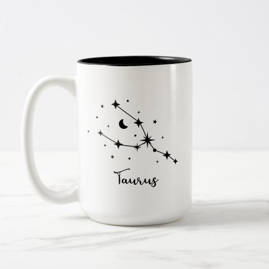Taurus Constellation Two-Tone Coffee Mok (Links)