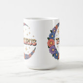 Taurus Crescent Moon Flowers Morphing Mug Magische Mok (Midden)