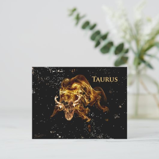 Taurus de Bull Briefkaart (Staand voorkant)