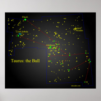 Taurus de Bull-constellatie Poster