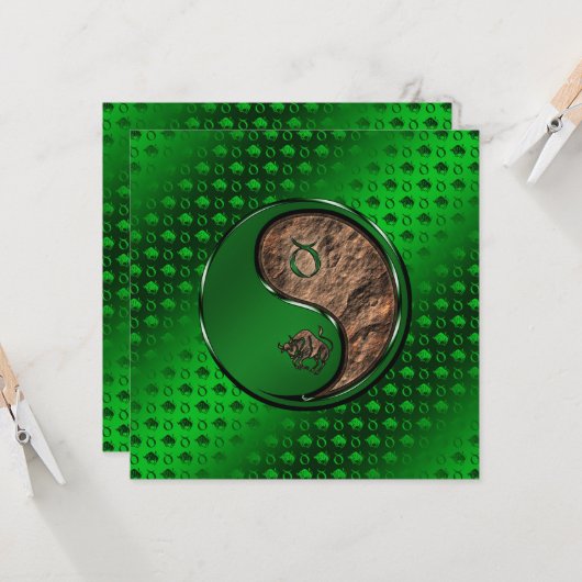 Taurus de Bull Kaart (Voorkant / Achterkant in situ)