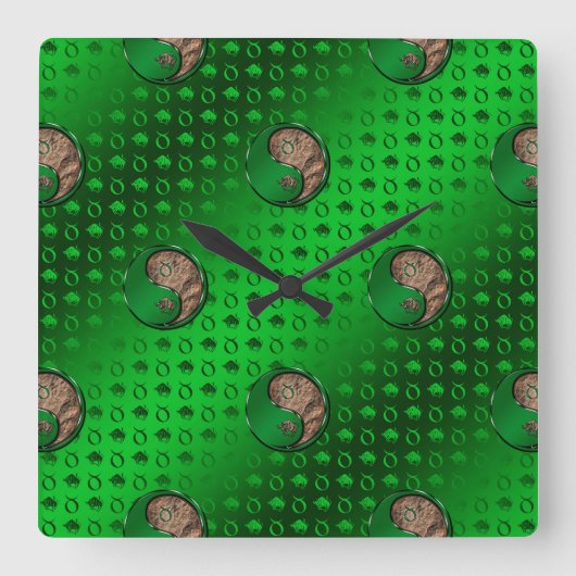 Taurus de Bull Vierkante Klok (Voorkant)