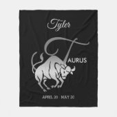 Taurus ♉ de Bull - Zodiac Horoscope Fleece Deken (Voorkant)