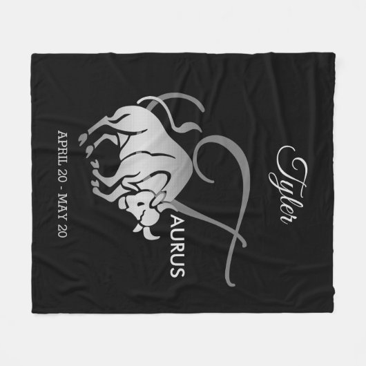 Taurus ♉ de Bull - Zodiac Horoscope Fleece Deken (Voorkant (Horizontaal))