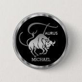 Taurus ♉ de Bull - Zodiac Horoscope Ronde Button 5,7 Cm (Voorkant)