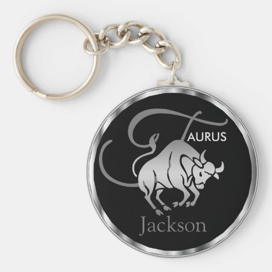 Taurus ♉ de Bull - Zodiac Sign Sleutelhanger (Voorkant)