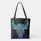 taurus de bull zodiale canvas tas (Achterkant)