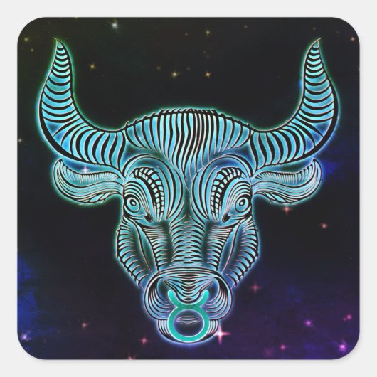 taurus de bull zodiale stickers (Voorkant)