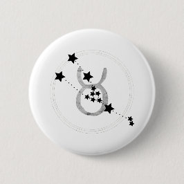 Taurus de bull zodische gebarentconstellatie ronde button 5,7 cm