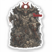 Taurus — De Infernale Oorlogszuchtige Sticker (Voorkant)