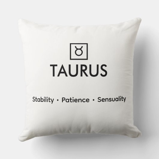 Taurus – De polsslag van de aarde Kussen (Achterkant)