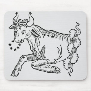 Taurus (de stier) een illustratie uit het 'Poëtis Muismat