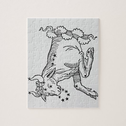 Taurus (de stier) een illustratie uit het 'Poëtisc Legpuzzel (Verticaal)