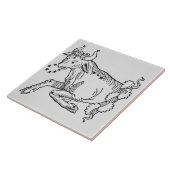 Taurus (de stier) een illustratie uit het 'Poëtisc Tegeltje (Zijkant)