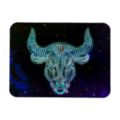 taurus de stier zodiaa magnet magneet (Horizontaal)