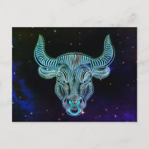 taurus de stier zodiaal briefkaart