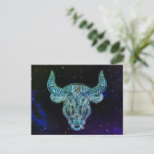 taurus de stier zodiaal briefkaart (Staand voorkant)