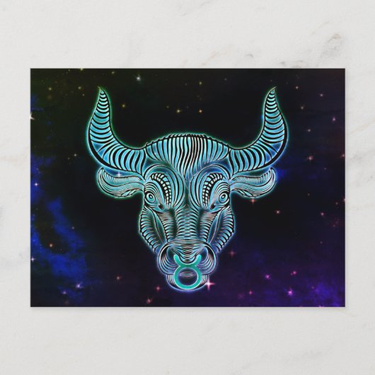 taurus de stier zodiaal briefkaart (Voorkant)