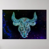 taurus de stier zodiaal poster (Voorkant)