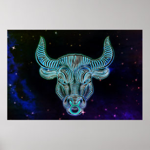 taurus de stier zodiaal poster