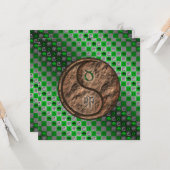 Taurus & Earth Rabbit Kaart (Voorkant / Achterkant in situ)