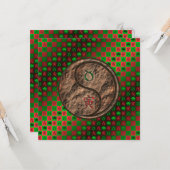 Taurus & Earth Tiger Kaart (Voorkant / Achterkant in situ)