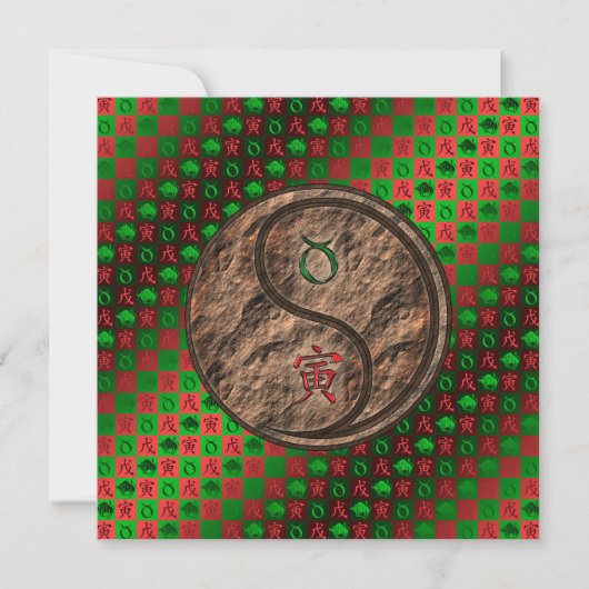 Taurus & Earth Tiger Kaart (Voorkant)