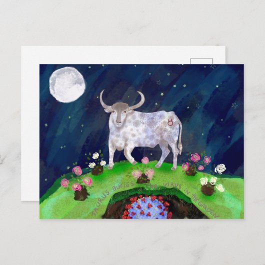 Taurus en het Briefkaart van het virus (Voorkant / Achterkant)