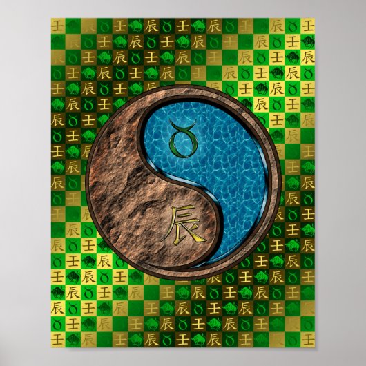 Taurus en waterdraak poster (Voorkant)