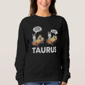 Taurus Facts Astrology Sarcastic Sloth Coma Zodiac Trui (Voorkant)