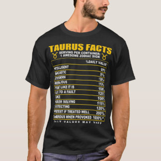 Taurus Facts T-shirt
