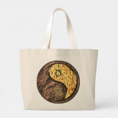 Taurus & Fire Dragon Grote Tote Bag (Achterkant)