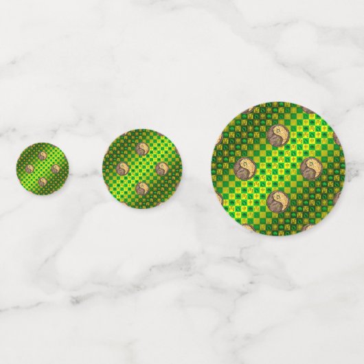 Taurus & Fire Monkey Confetti (Achterkanten)