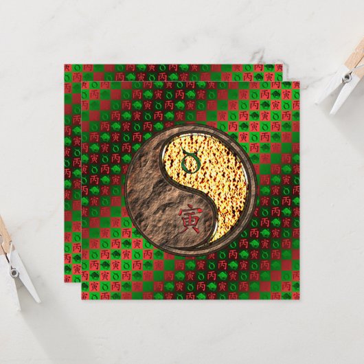 Taurus & Fire Tiger Kaart (Voorkant / Achterkant in situ)