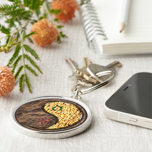 Taurus & Fire Tiger Sleutelhanger (Zijkant)