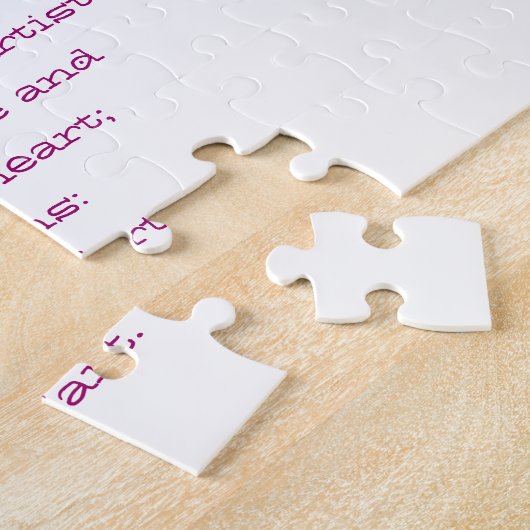 TAURUS gedicht puzzel (Zijkant)