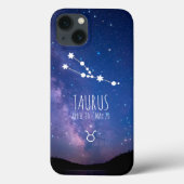 Taurus | Gepersonaliseerde zodiac-constellatie Case-Mate iPhone Case (Achterkant)