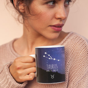Taurus   Gepersonaliseerde zodiac-constellatie Koffiemok