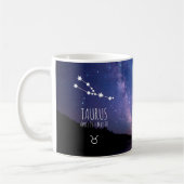 Taurus | Gepersonaliseerde zodiac-constellatie Koffiemok (Links)